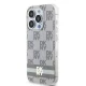 DKNY iPhone 15 Pro Max Case IML Checkered Mono Pattern MagSafe, Pink