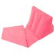 Pludmales paklājiņš ar piepūšamu atzveltni un sūkni, rozā