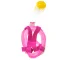 Foldable Full-Face Snorkeling Mask, S/M, Pink