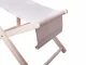Wooden Beach Lounger Garden Folding Chair, Beige