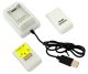 Xbox 360 battery pack with USB charger, 2 pcs, white