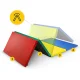 4FIZJO Folding Gymnastics Mat XL 240×120×5 cm, multicolour