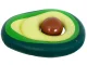 Inflatable Avocado Mattress with Ball 150x115 cm