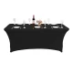 GreenBlue GB372 Elastic Catering Table Cover, Spandex, 180x75x74cm, Black