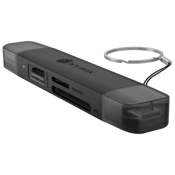 Icy Box IB-CR203-CU3 3-in-1 USB 3.2 Gen 1 Card Reader, Grey