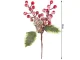 Christmas Decoration with Rowan Berries and Pinecones, 22 cm