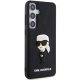 Karl Lagerfeld Samsung Galaxy S24 Plus vāciņš 3D Rubber Ikonik, melns
