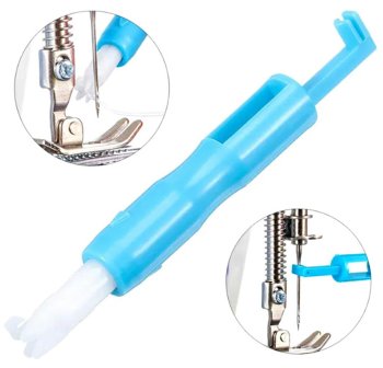 Threader for machine needle