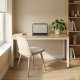 Dining Table and Computer Desk 120x60 cm ModernHome, light oak