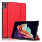 Lenovo Tab P11 Gen 2 (TB350FU) Trifold Stand PU Leather Hard Protective Cover Case, Red