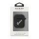 Guess Silicone Vintage Case for Apple AirPods, Black/White