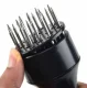 Meat Tenderizer with 16 Stainless Steel Needles, Black