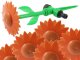 Garden Sprinkler - Sunflower, Red/Green