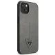 Guess Saffiano Triangle Logo Case for iPhone 13 mini, Silver