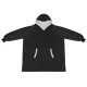 Ruhhy 00024403 XXL Oversize Blanket Hoodie, Black