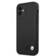Apple iPhone 12 mini 5.4\" BMW Leather Deboss Case Cover (BMHCP12SRCDPK), Black
