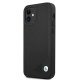 BMW iPhone 12 mini Case Leather Deboss, Black