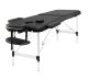 4FIZJO Foldable Aluminum Massage Table 2 Sections, Black