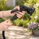 Expandable Garden Hose Set with Spray Gun and Hook, 5-15m, Black