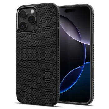 Spigen Liquid Air "T" MagSafe Case for iPhone 16 Pro, Matte Black