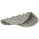 Silicone back and foot washing brush with suction cups, massage mat, grey