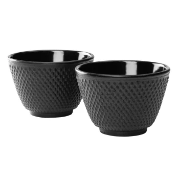 Bredemeijer Jang G004Z Cast Iron Tea Cups 78x53mm, Set of 2, Black