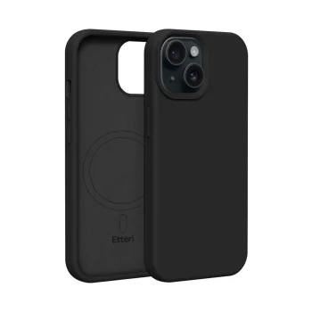 Etteri Silicone Mag Case for Apple iPhone 14 6.1", Black
