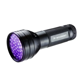 Wozinsky WLT-51L UV žibintuvėlis pėdsakams aptikti, 51 LED, IP65, juodas