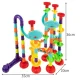 Kruzzel 113-Piece Marble Run Track with 30 Balls (Multicolor)
