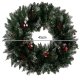 Ruhhy 00022302 Christmas Wreath with Artificial Snow, 45 cm