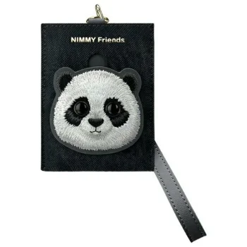 Nimmy Big Eyed Pet 2.0 Cat Card Wallet, Black
