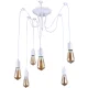 6-Arm Spider Ceiling Lamp, White