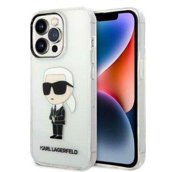 Apple iPhone 14 Pro Max 6.7'' Karl Lagerfeld Ikonik Karl Case Cover, Transparent