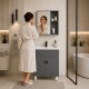 Multigarden ModernHome Bathroom Furniture Set with Sink and Mirror