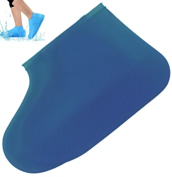 Silicone Shoe Covers (Size L, 41-47), Blue