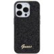 Чехол Guess для iPhone 15 Pro Disco Script Metal, черный