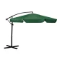 Plonos Folding Garden Parasol 350 cm with Cover, Green