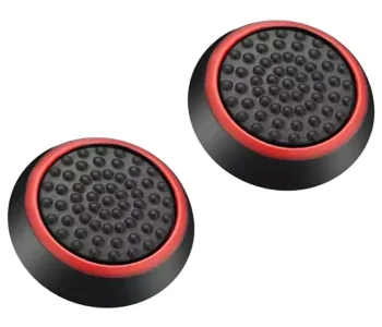 Analog Stick Thumb Grips for PlayStation / Xbox, Black/Red