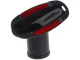 Universal Vacuum Cleaner Nozzle with Velour Strips, 32/35 mm, Black
