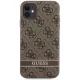 Guess iPhone 11 / XR Case 4G Stripe, Brown