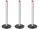 Black LED Desk Lamp with 3 Light Colors and Brightness Control, 25 cm