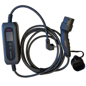 Electric Car Charger Type 2 - Schuko, 6-16A, 3.5kW, 1-Phase, 5m