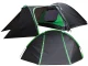 Waterproof 3-Person Camping Tent with Vestibule 14517, Black-Green