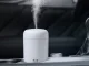 Mini Air Humidifier and Aroma Diffuser with USB and RGB Lighting, 300 ml, White