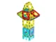 Kids Light Magnetic Constructor Rolling Ball Rail Bricks Set 75 pcs