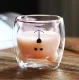 Double Wall Glass Bear Mug 250ml