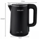 Electric Kettle 1500W with Temperature Control and LED Panel, 1.9L, Black