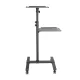 Maclean MC-207 Mobile Projector and Laptop Stand Trolley, Adjustable, Black