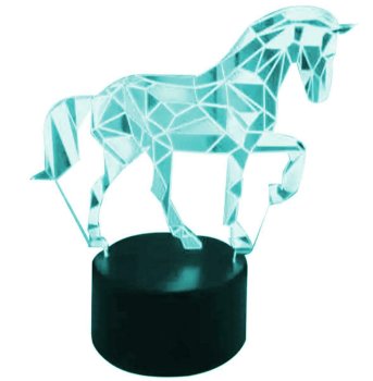 LED 3D Unicorn Night Lamp