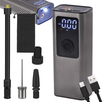 Battery pump for bicycle car electric compressor 10 bar LCD